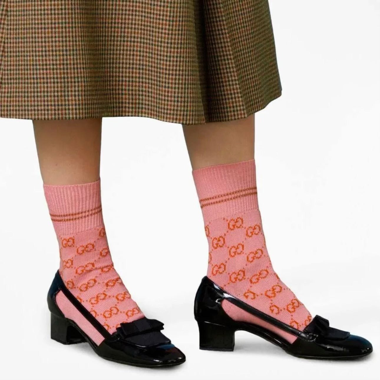 GUCCI GG SUPREME RIBBED SOCKS