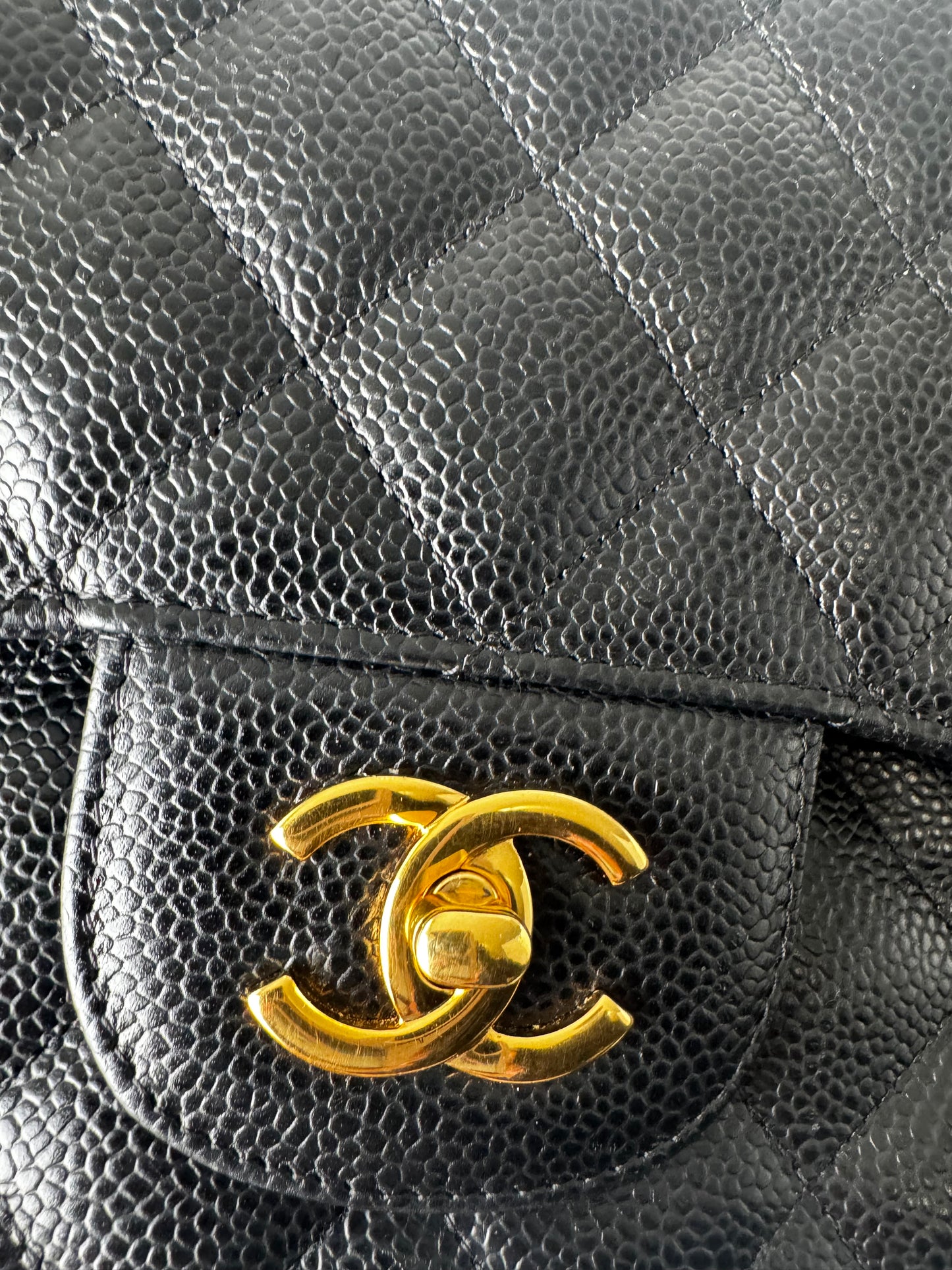 CHANEL CC JUMBO FLAP CAVIAR GHW