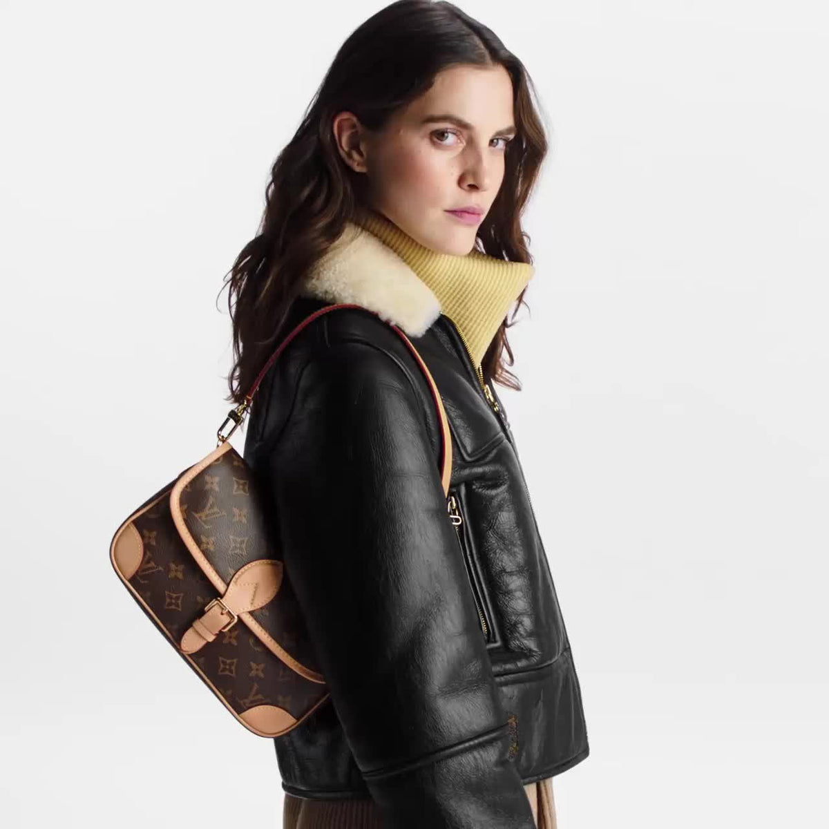 LOUIS VUITTON DIANE SATCHEL BLACK