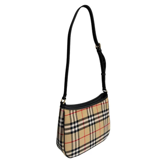 BURBERRY BB CHECK SATCHEL SHOULDER CROSSBODY BAG