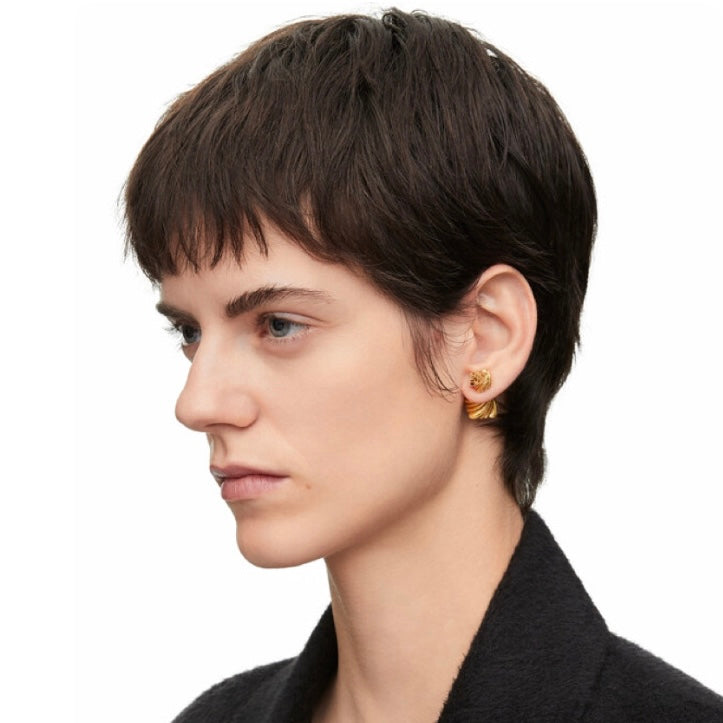 LOEWE SINGLE EARRING TWISTED ANAGRAM