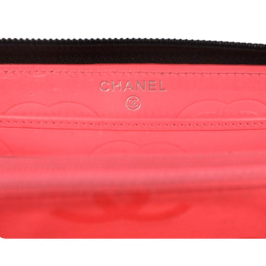 CHANEL LAMBSKIN CAMBON LIGNE ZIP AROUND WALLET