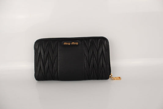 MIU MIU MATELASSE LONG WALLET
