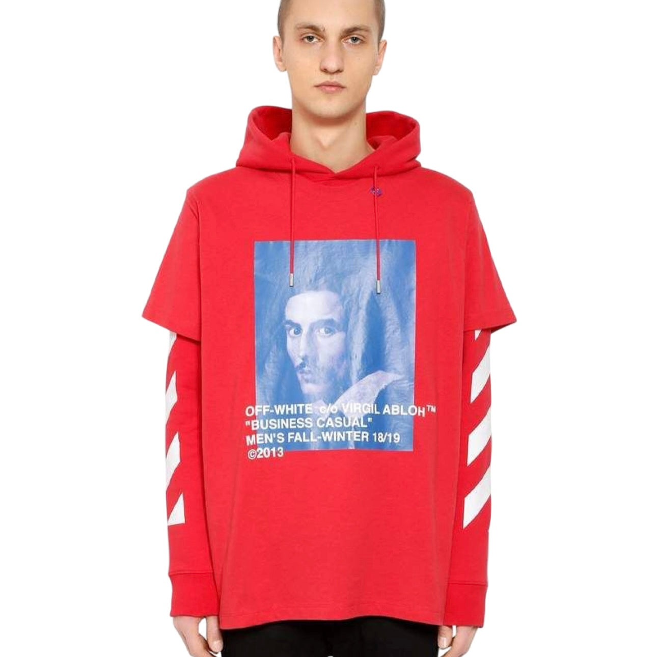 OFF WHITE BERNINI HOODIE RED