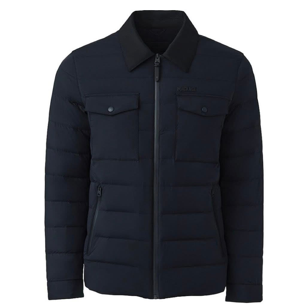 MACKAGE OSMOND CITY AGILE 360 LIGHT DOWN JACKET IN BLACK UNISEX