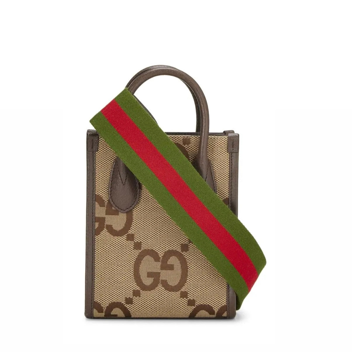GUCCI JUMBO GG CANVAS MINI VERTICAL TOTE