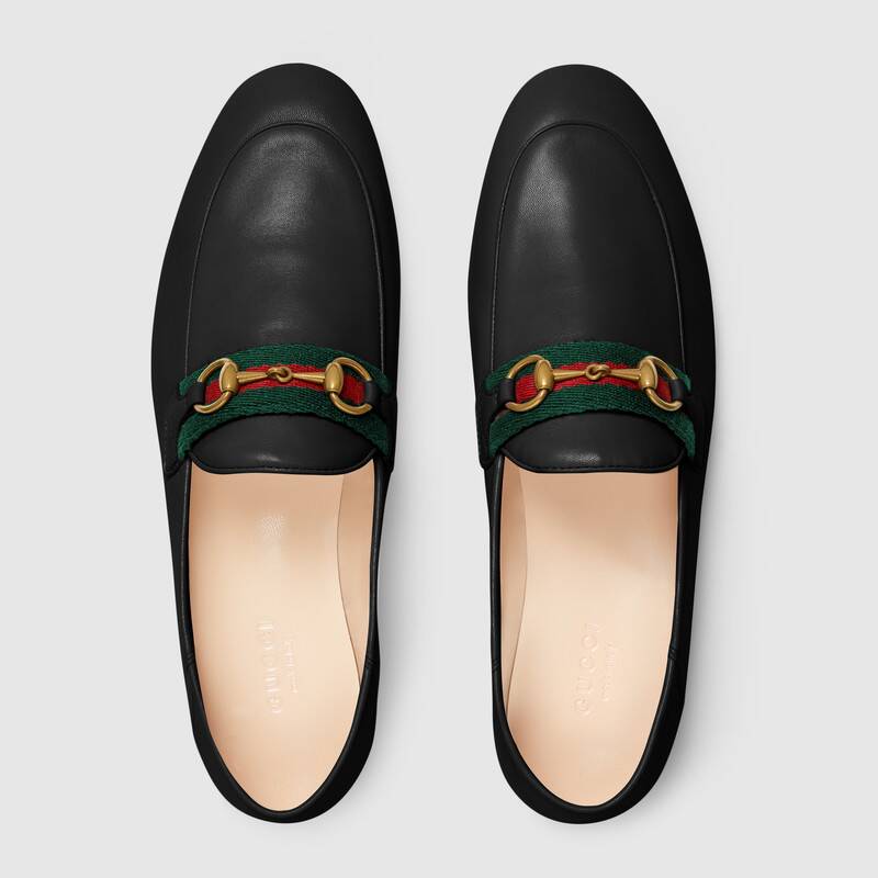 GUCCI GG WEB WOMENS LOAFER