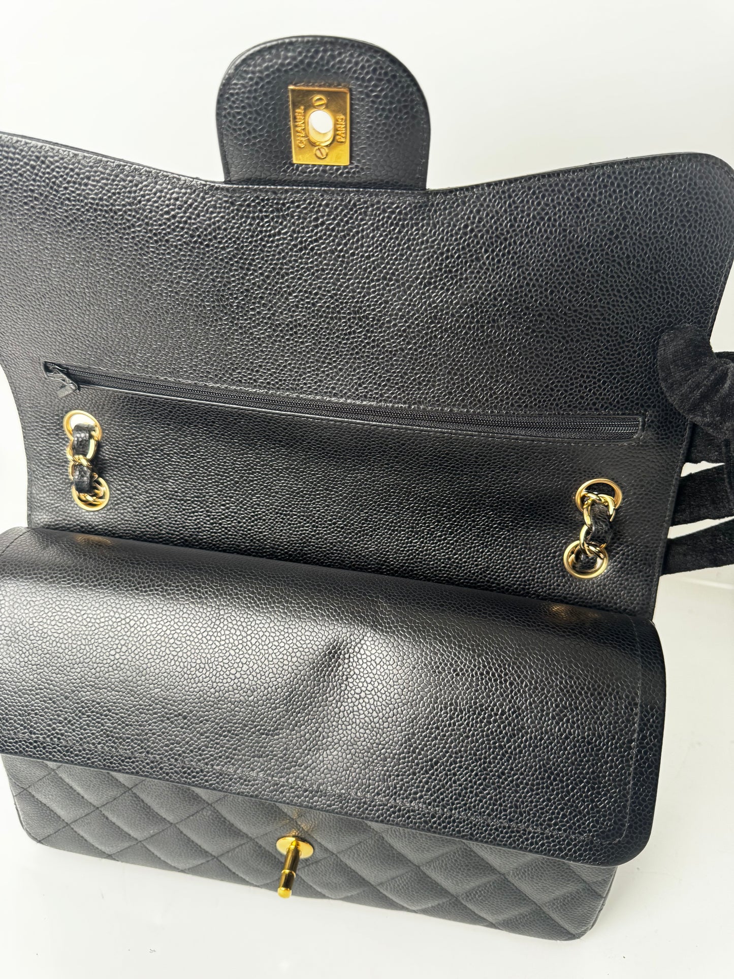 CHANEL CC JUMBO FLAP CAVIAR GHW
