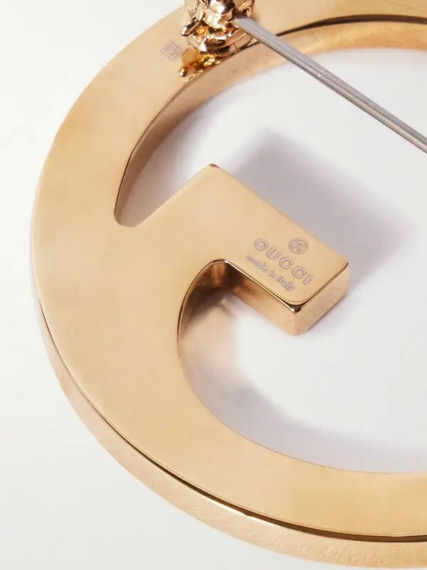 GUCCI GG BLONDIE CRYSTAL PIN BROOCH