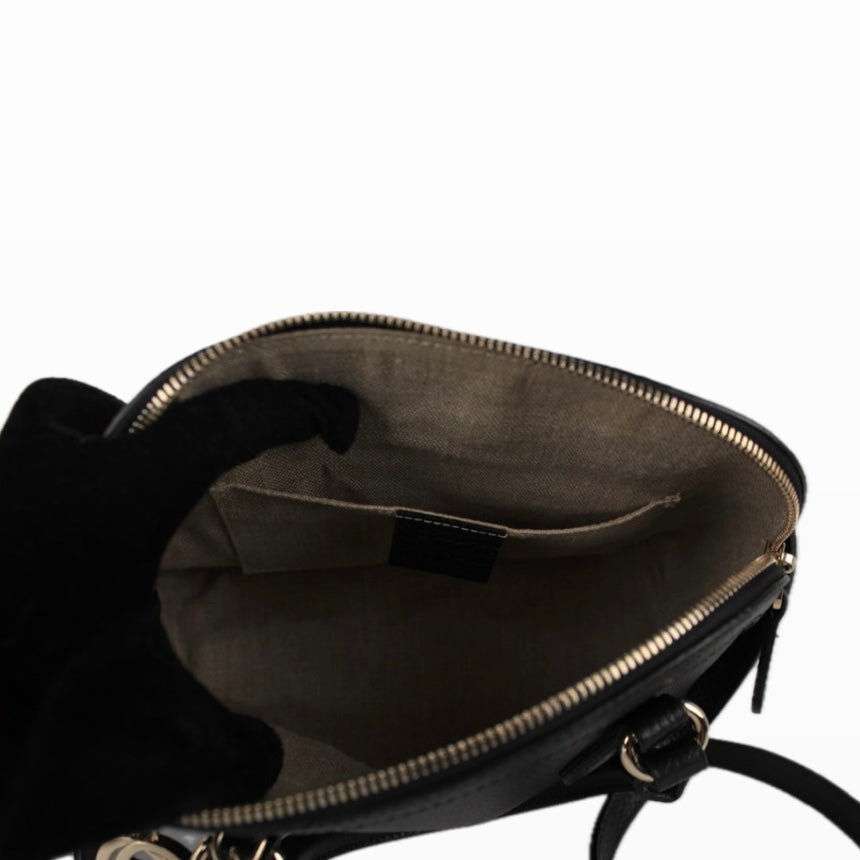 GUCCI GG CHARM DOME SMALL SATCHEL