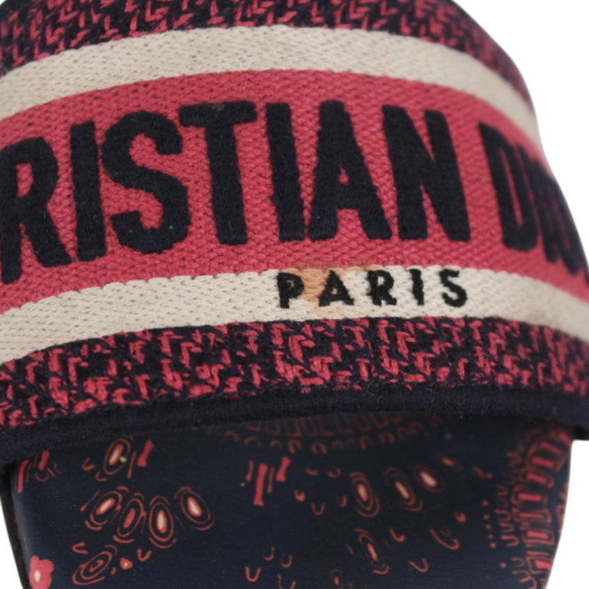 DWAY ANIMALS PINK BLUE WHITE LOGO SANDAL