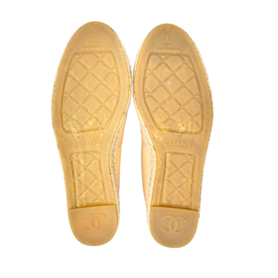 LAMBSKIN LEATHER ESPADRILLE
