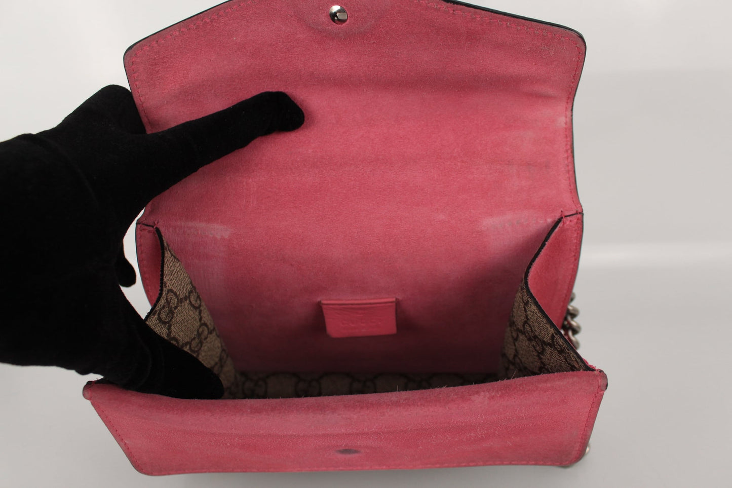 GUCCI GG DIONYSUS MINI VELVET CROSSBODY SHOULDER BAG