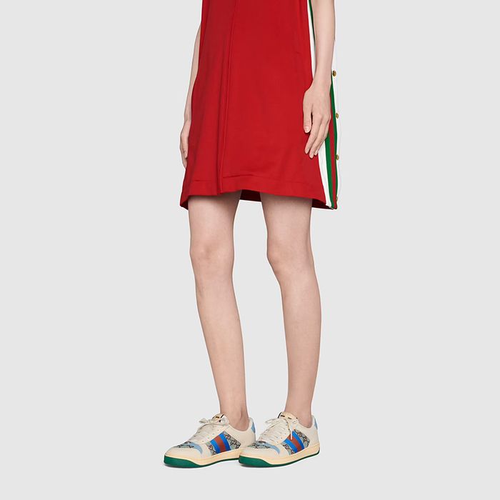 GUCCI GG WOMENS CRYSTAL SCREENER SNEAKERS