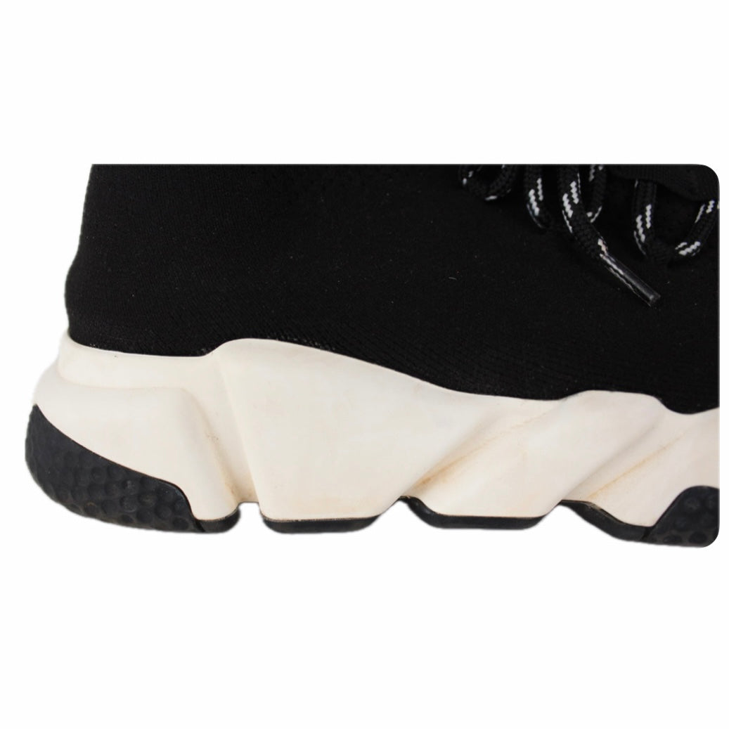 BALENCIAGA BLACK AND WHITE SPEED TRAINERS