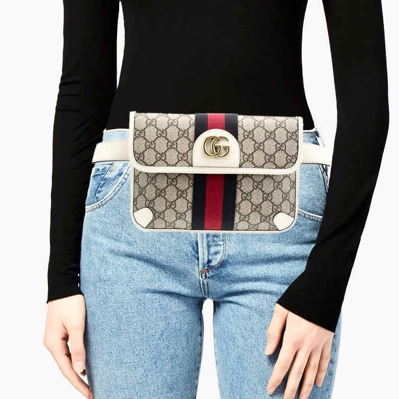 GUCCI SUPREME OPHIDIA BELT BAG