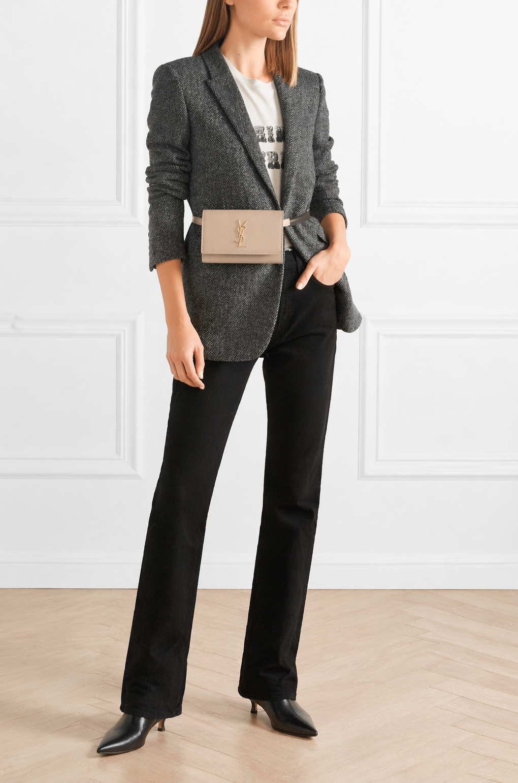 YVES SAINT LAURENT YSL CASSANDRE CROSSBODY BELT BAG /WOC