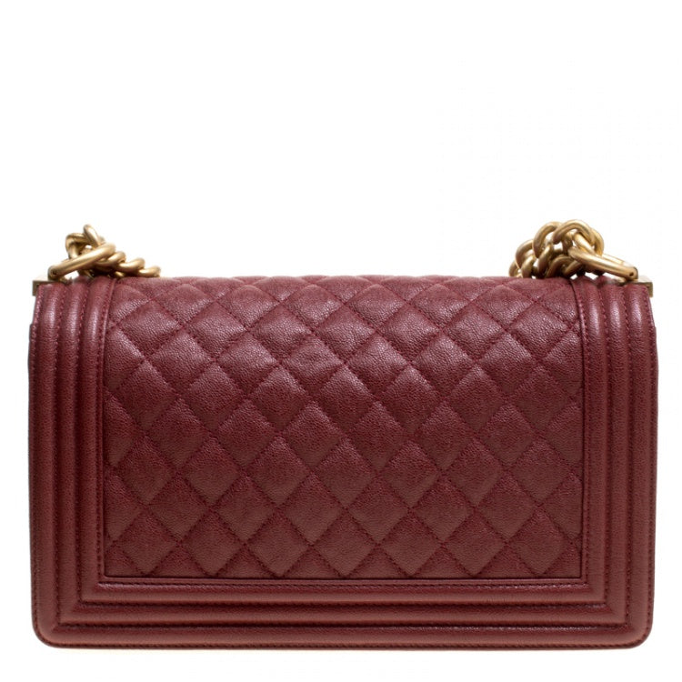 CHANEL CC MEDIUM QUILTED BOY CAVIAR