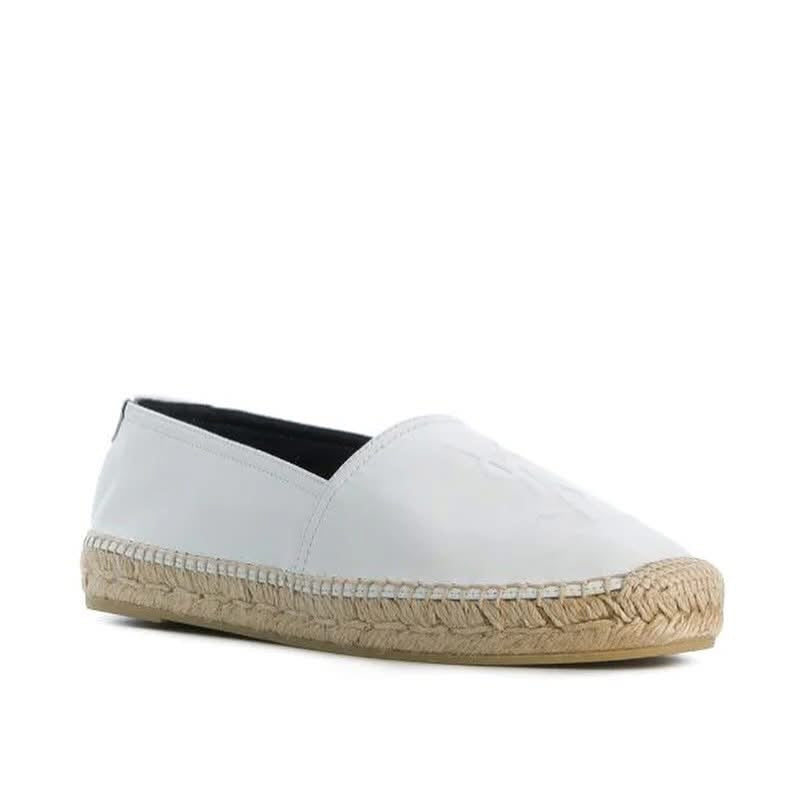 YSL YVES SAINT LAURENT Monogram Embossed Espadrille