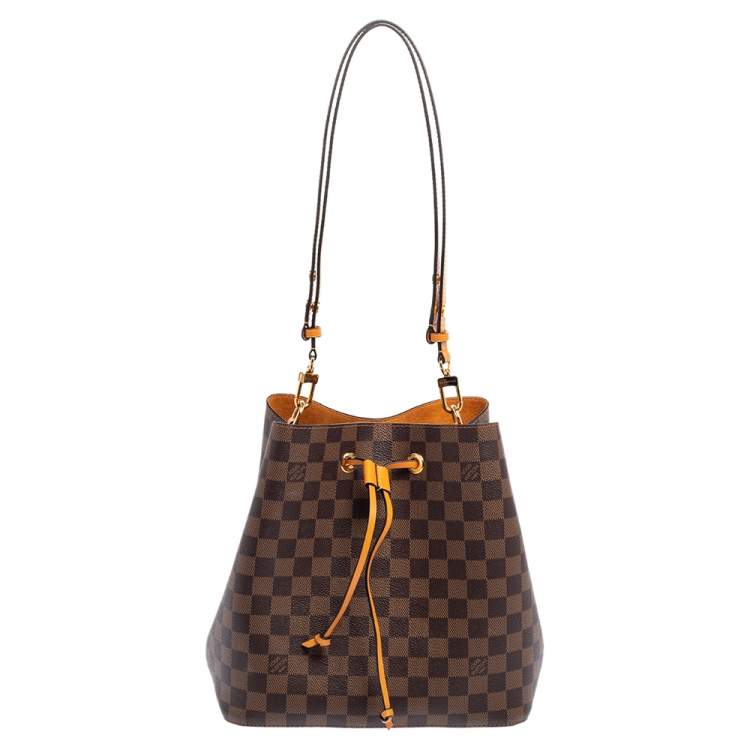 LOUIS VUITTON NEO NOE MUSTARD COLOUR DAMIER EBENE BAG