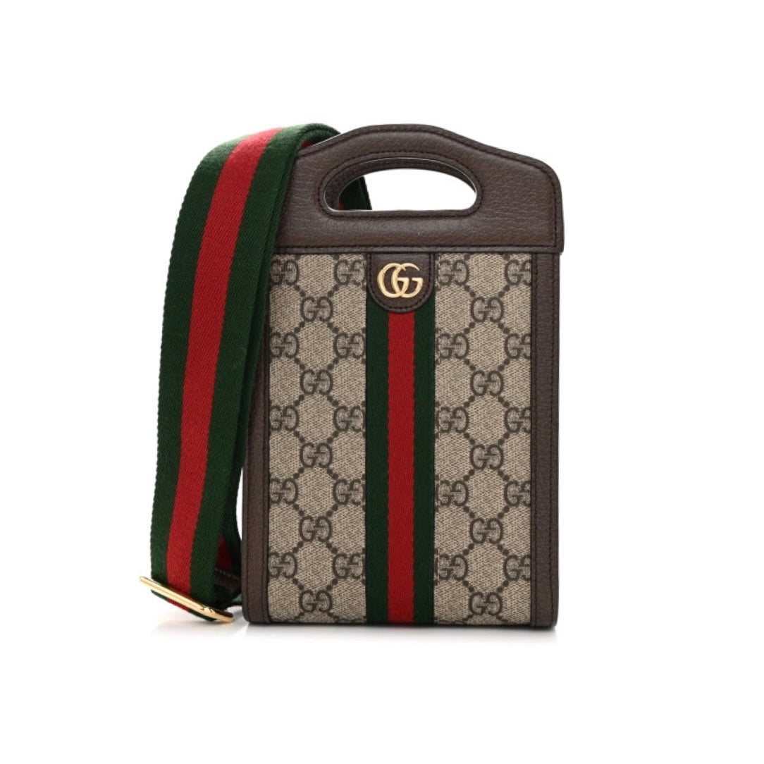 GUCCI  MINI OPHIDIA TOP SLIP HANDLE BAG
