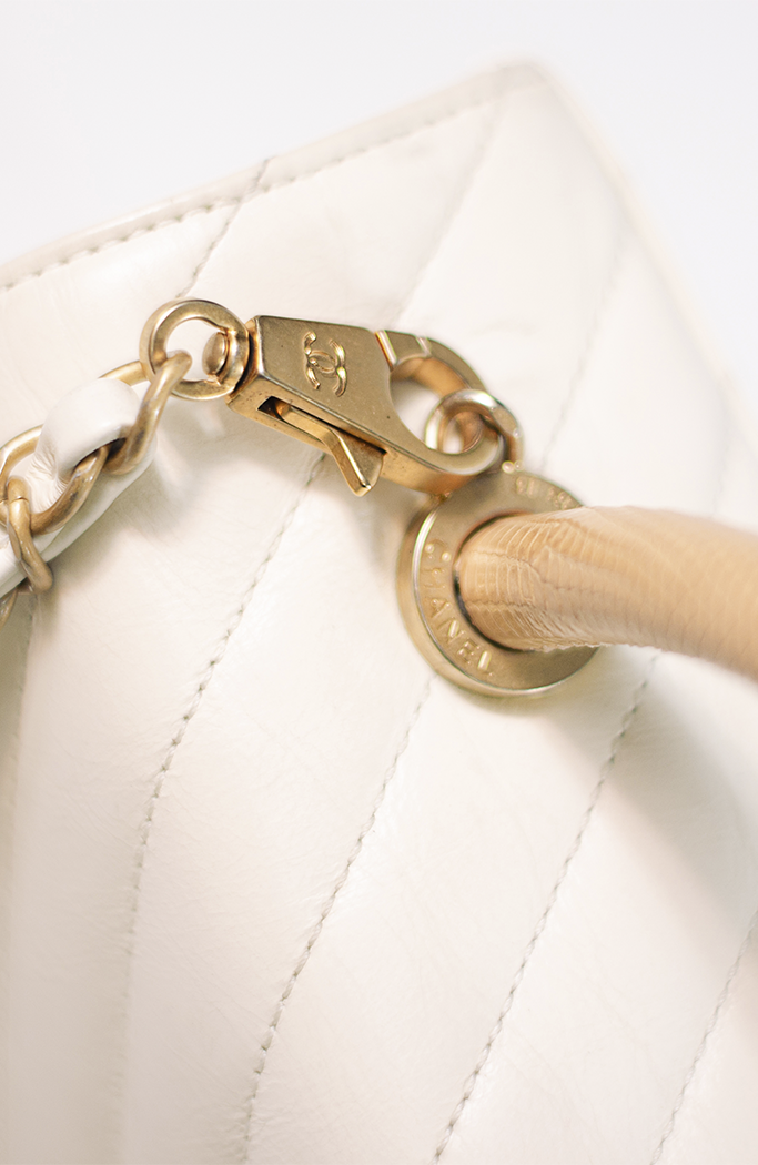 CHANEL CC COCO LIZARD TOP HANDLE SMALL QUILTED
