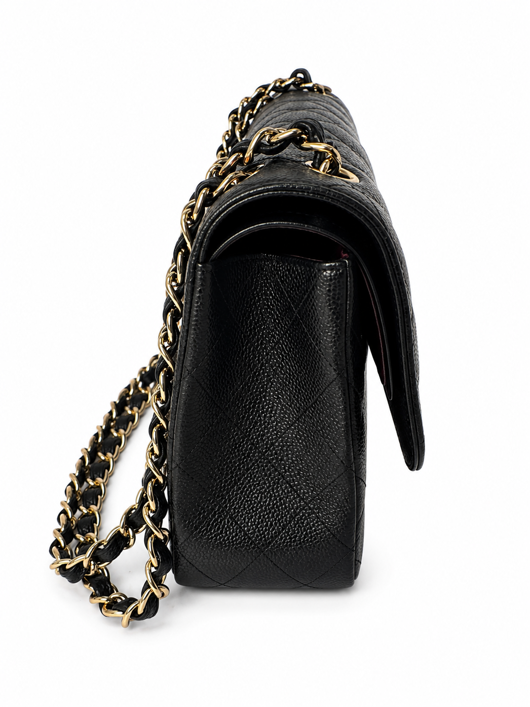 CHANEL CC MEDIUM CAVIAR BLACK WITH GHW