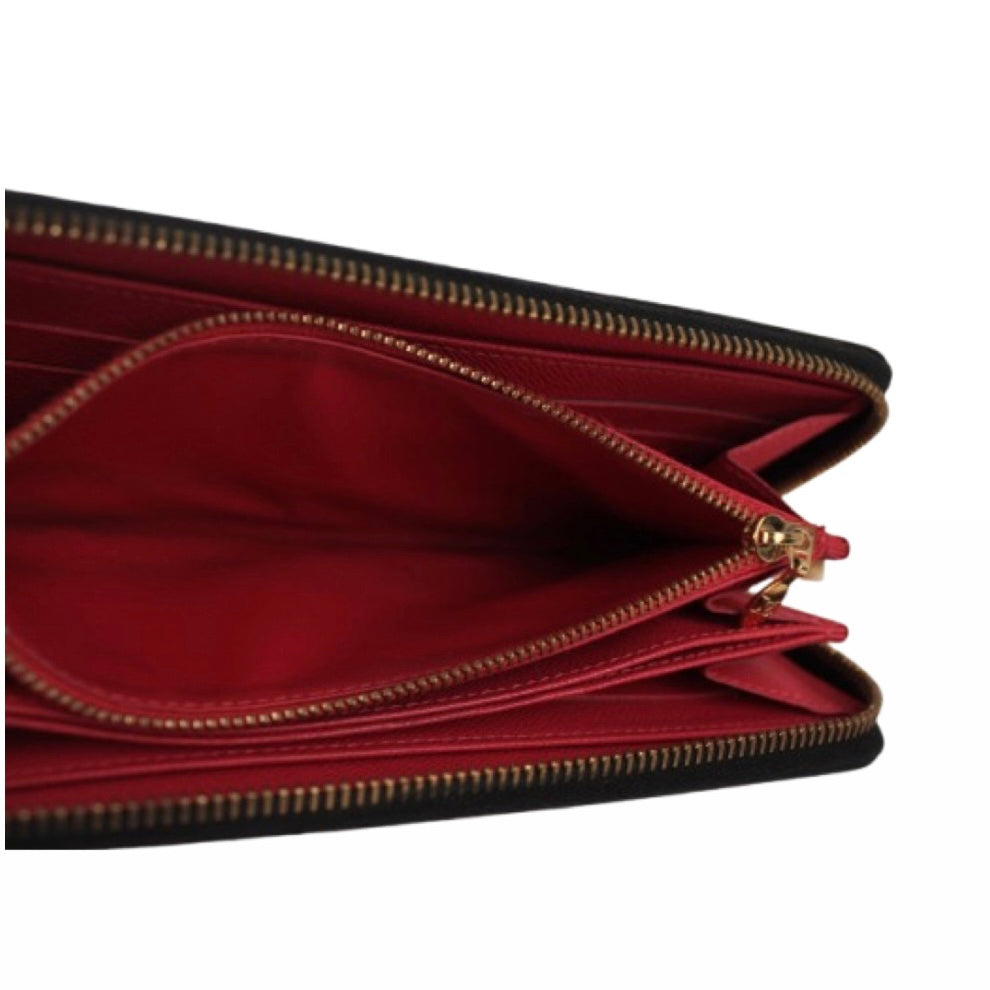 LOUIS VUITTON LV BLACK MONOGRAM MULTICOLOR CANVAS ZIPPY WALLET