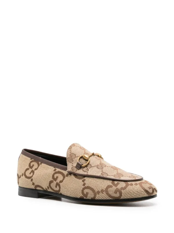 GUCCI GG WOMENS JORDAN JUMBO MONOGRAM LOAFER