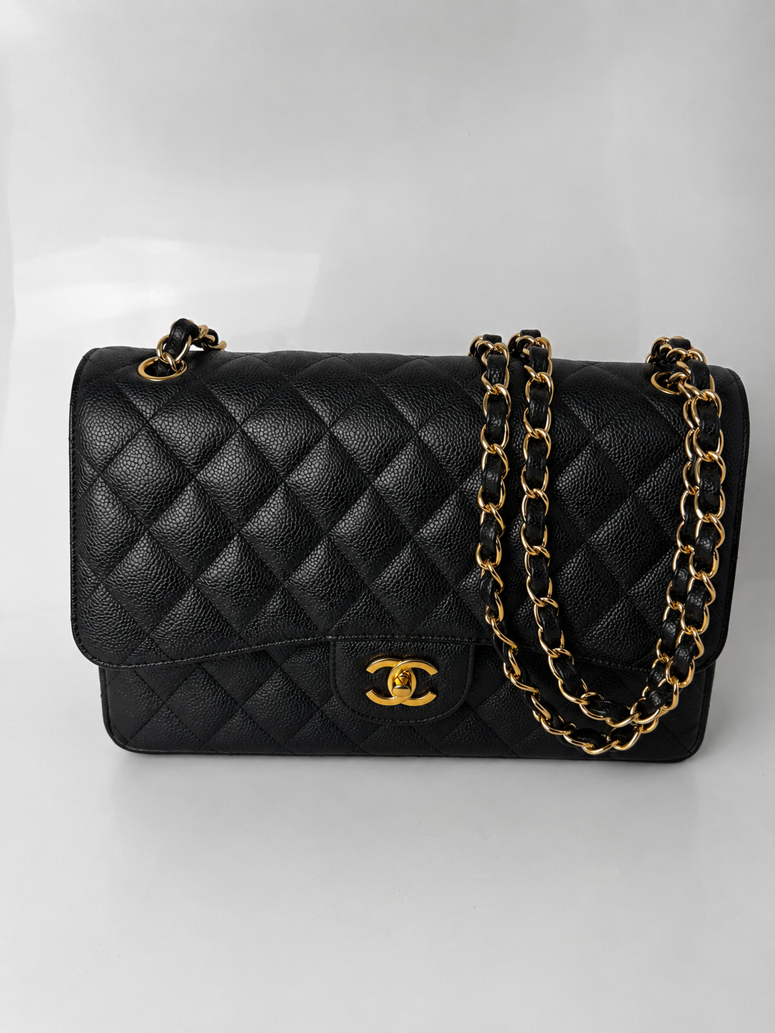 CHANEL CC JUMBO FLAP CAVIAR GHW