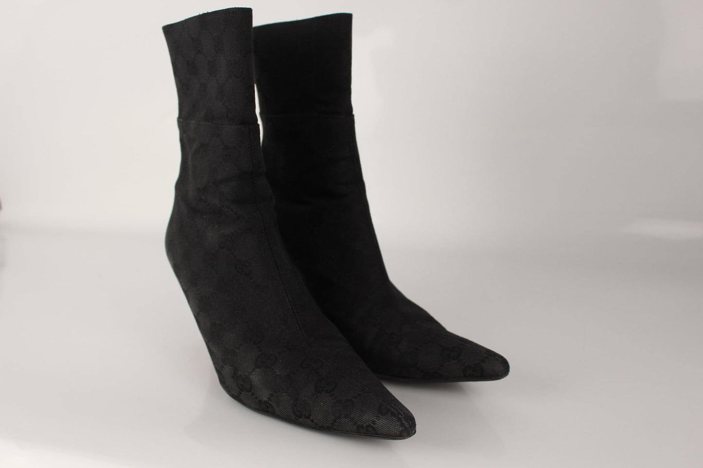 GUCCI GG CANVAS SOCK BOOTS