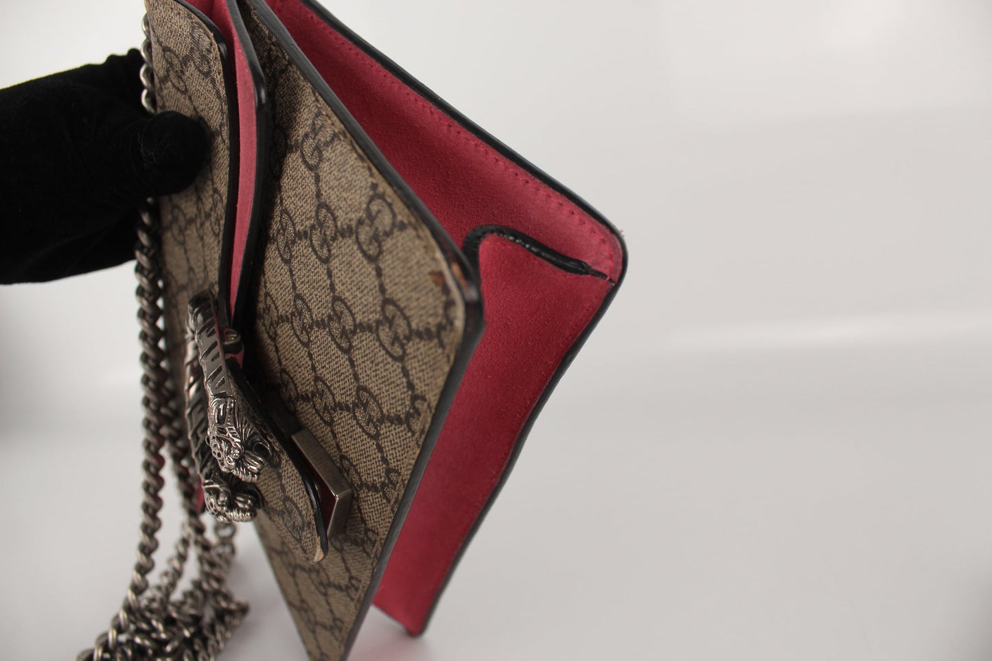 GUCCI GG DIONYSUS MINI VELVET CROSSBODY SHOULDER BAG