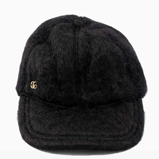 GUCCI DOUBLE G MOHAIR BASEBALL CAP
