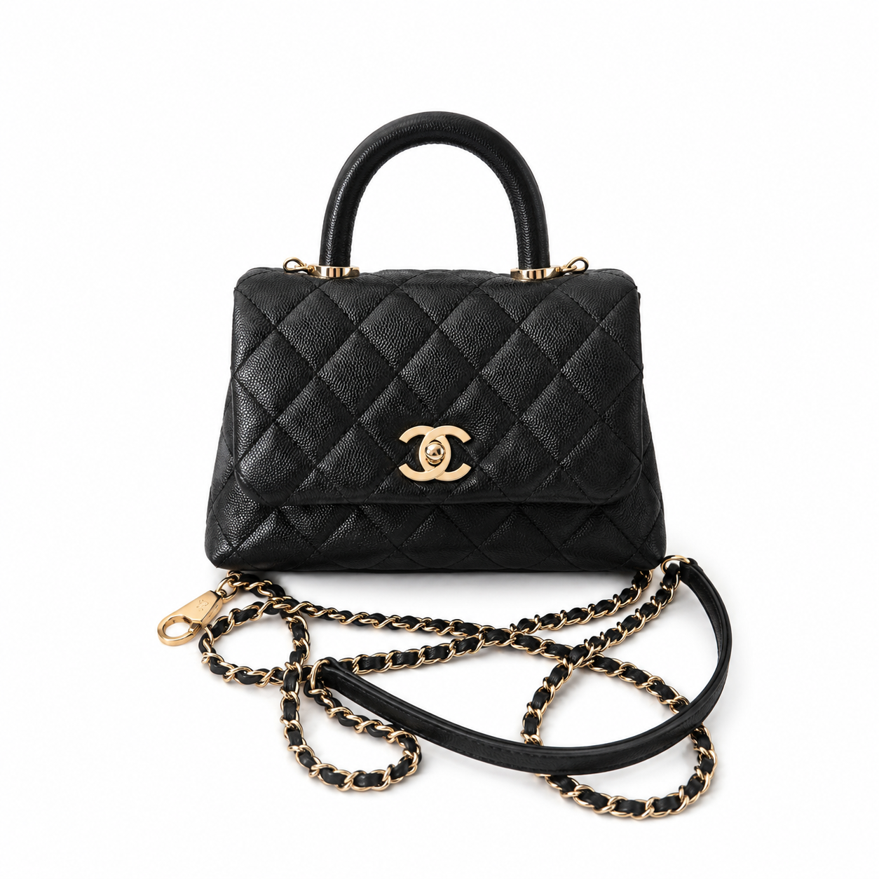 CHANEL CC TOP HANDLE EXTRA MINI CAVIAR