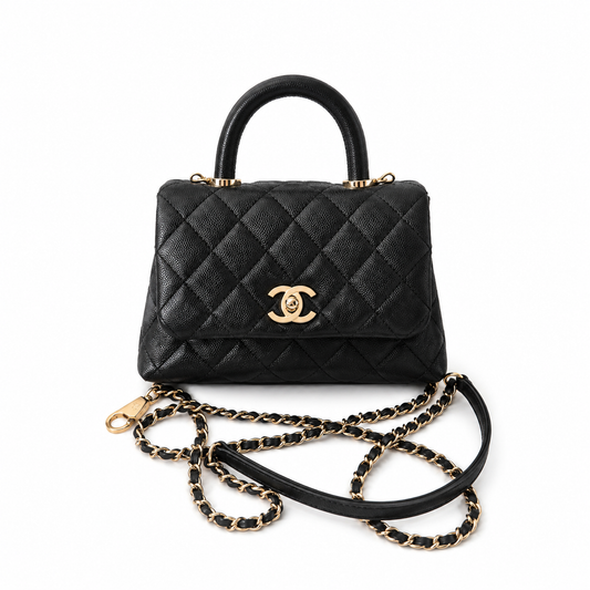 CHANEL CC TOP HANDLE EXTRA MINI CAVIAR