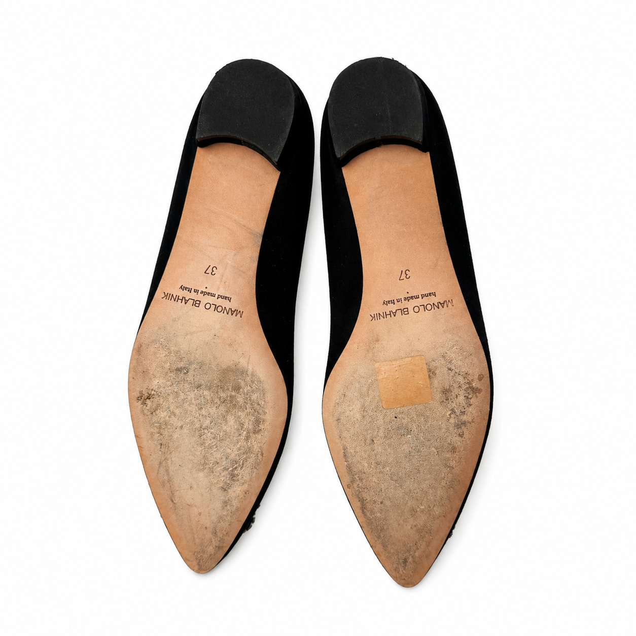 MANOLO  BLAHNIK
HANGISI EMBELLISHED BALLET FLATS