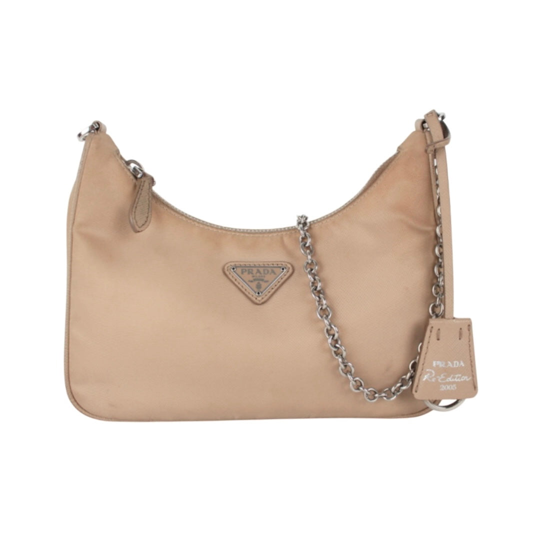 PRADA ENAMELLED METAL TRIANGLE RE-EDITION 2005