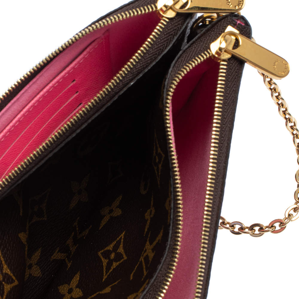 LOUIS VUITTON LV CHRISTMAS LIMITED EDITION DOUBLE ZIP POUCHETTE