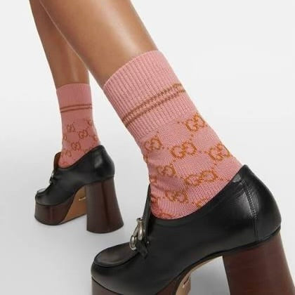 GUCCI GG SUPREME RIBBED SOCKS
