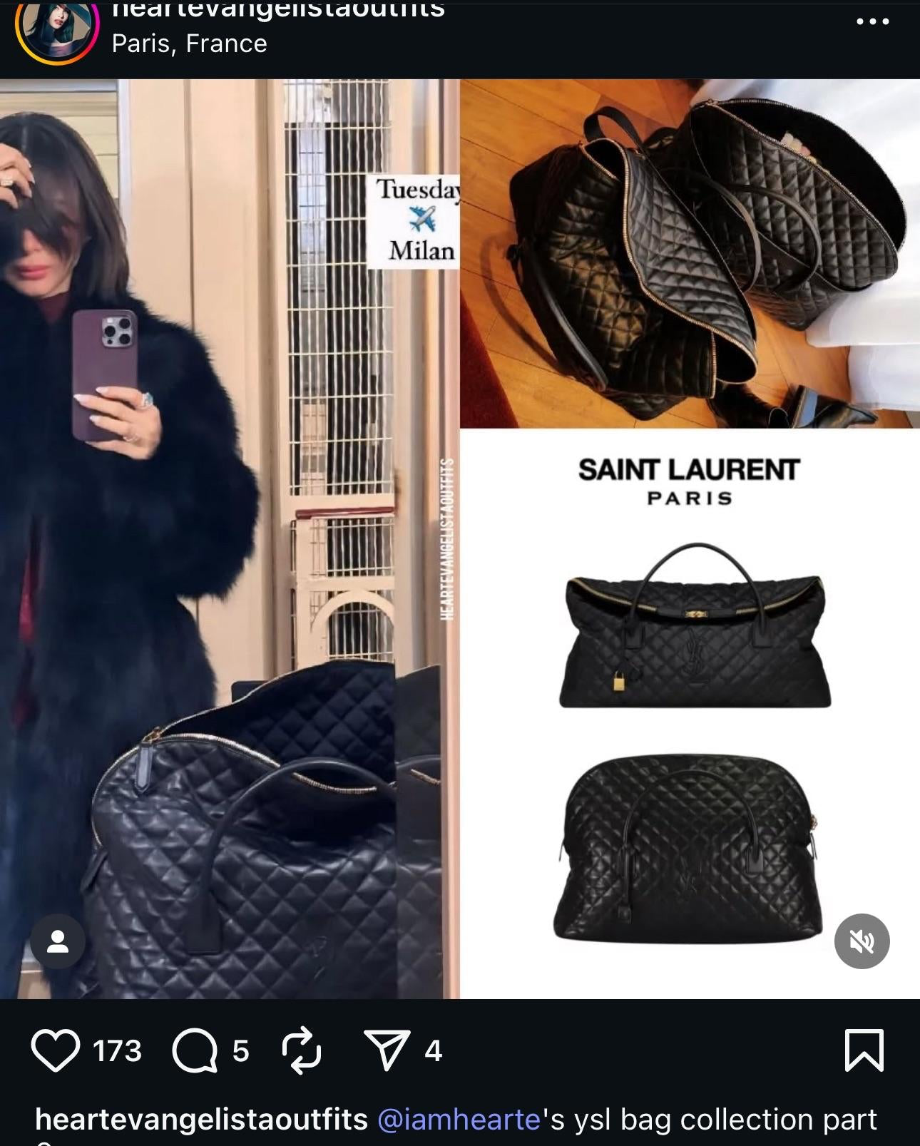 YVES SAINT LAURENT YSL ES GIANT TRAVEL BAG
