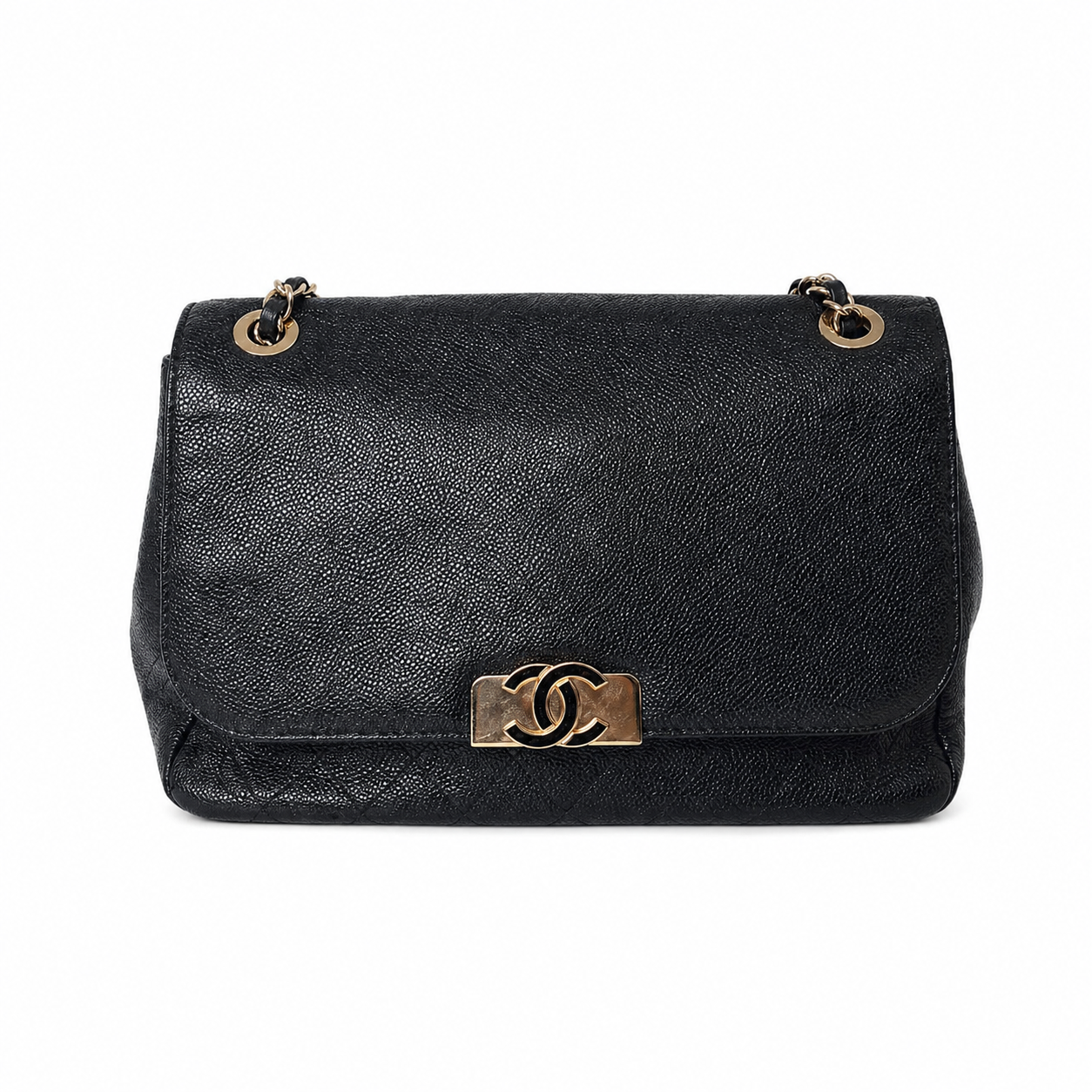 CHANEL CC QUILTED FLAP POCKEY SHOULDER BAG 2 in 1 STYLE
