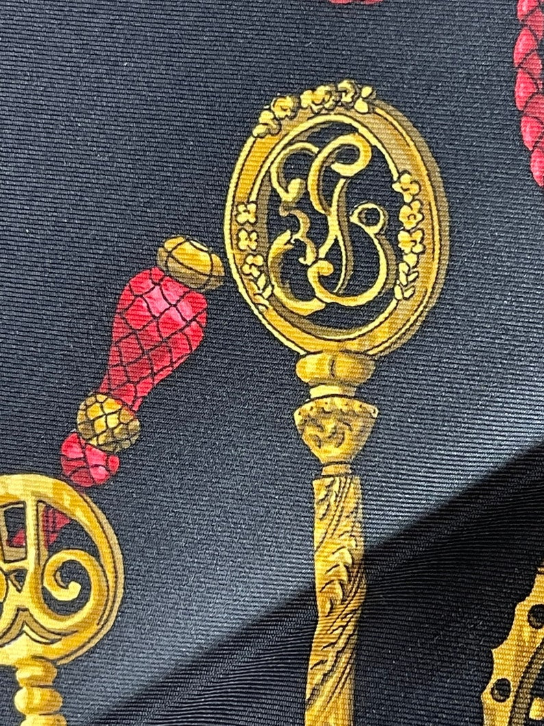 HERMES SILK SCARF PARIS LES CLEFS CATY LATHAM