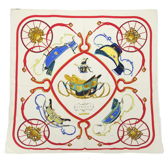 HERMES CARRE 90 SPRINGS SILK SCARF
