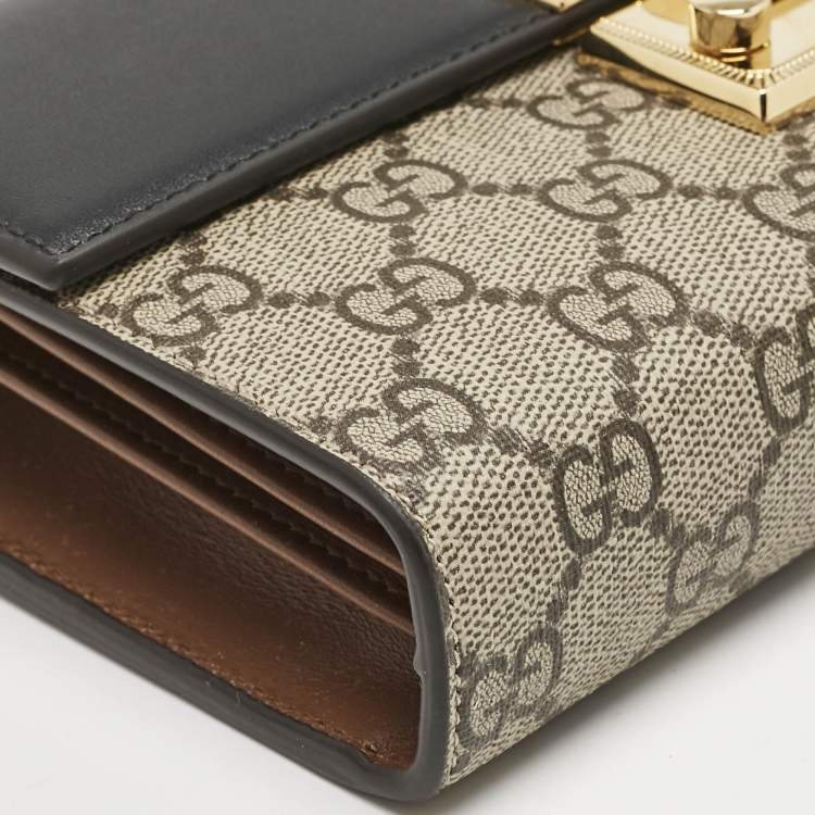 GUCCI GG SUPREME PADLOCK CROSSBODY BAG