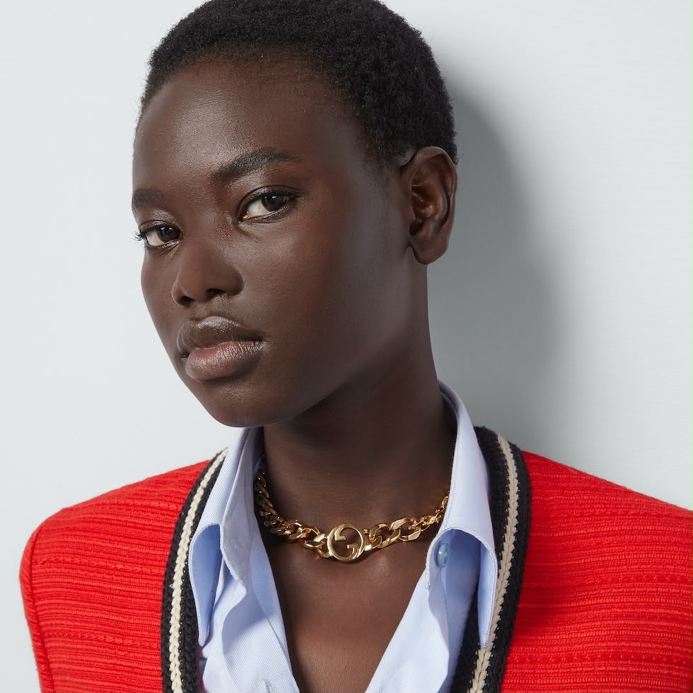 GUCCI GG BLONDIE CHAIN NECKLACE