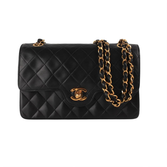 CHANEL CC DOUBLE FLAP SHOULDER BAG