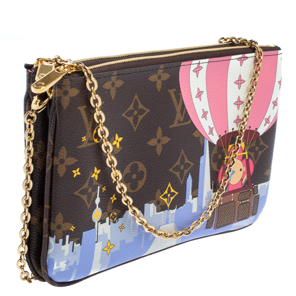 LOUIS VUITTON LV CHRISTMAS LIMITED EDITION DOUBLE ZIP POUCHETTE
