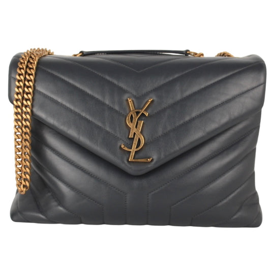YSL LOULOU CHAIN QUILTED LEATHER SHOULDER BAG MEDIUM