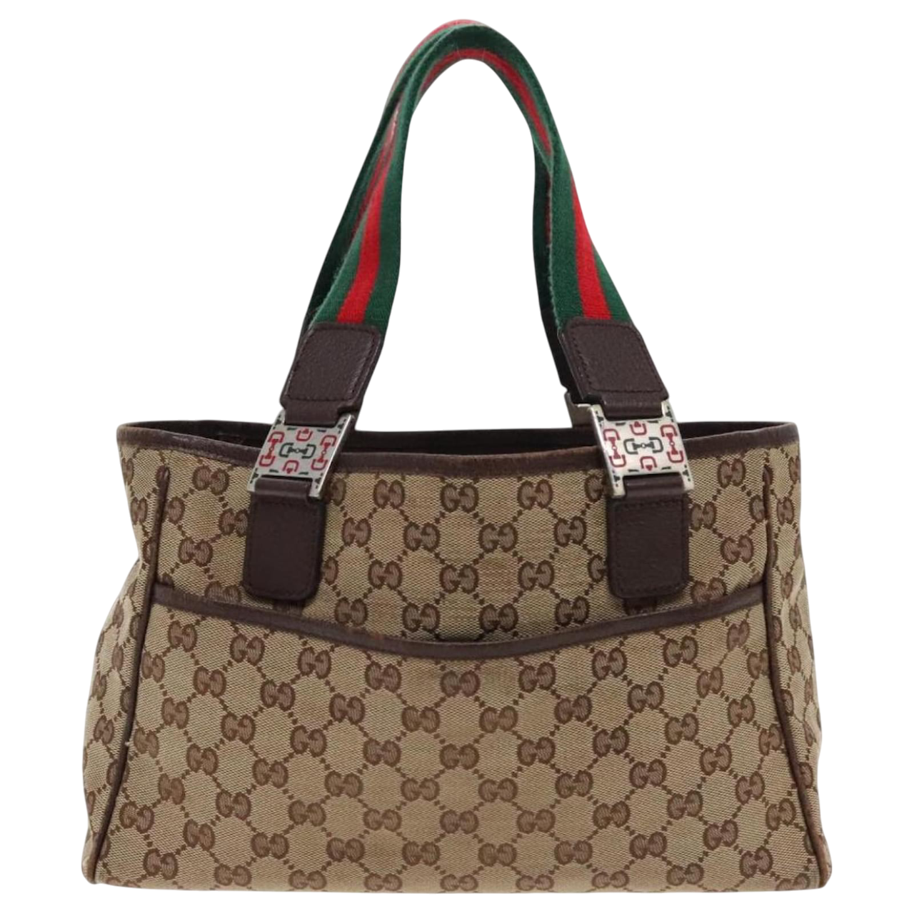 GUCCI GG CANVAS WEB SHERRY LINE BAG