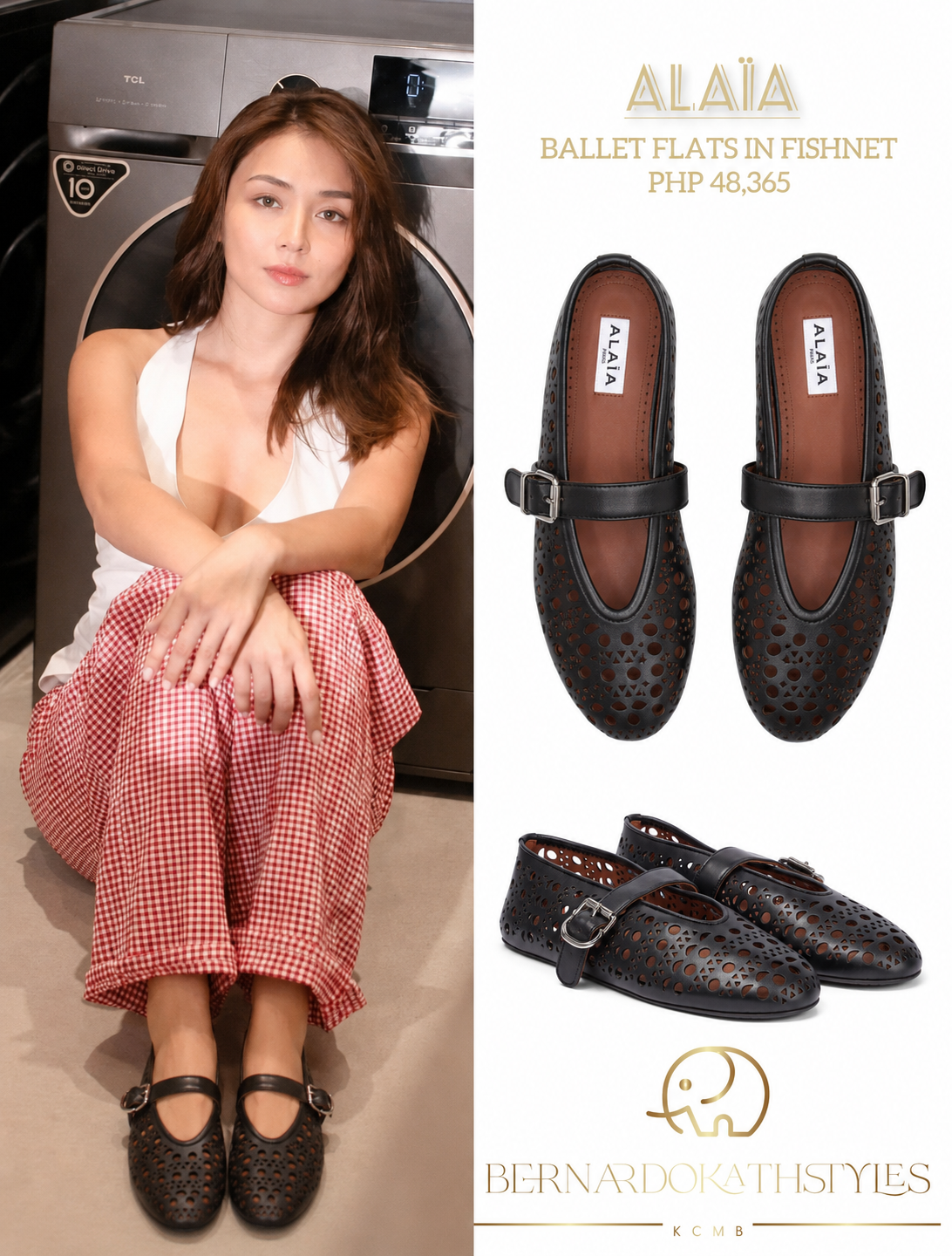 ALAIA VIENNE BALLET FLATS